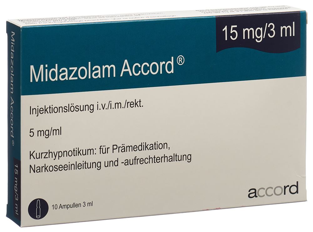 MIDAZOLAM Accord 15 mg/3ml, Hauptbild