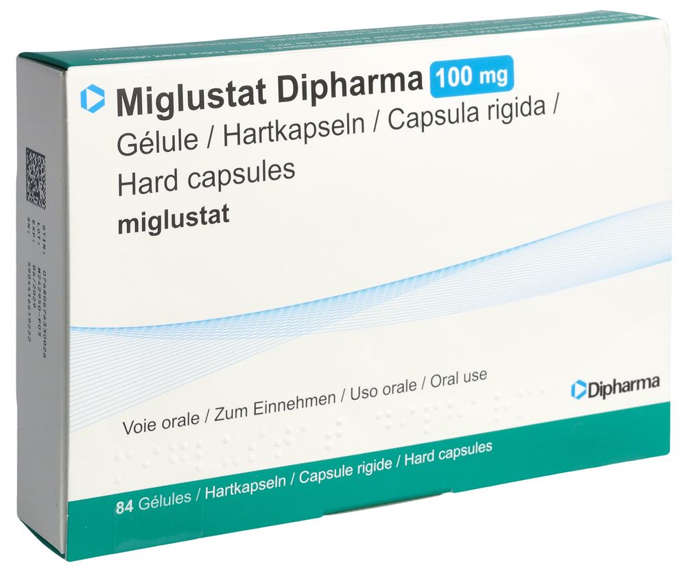 MIGLUSTAT Dipharma 100 mg, Hauptbild