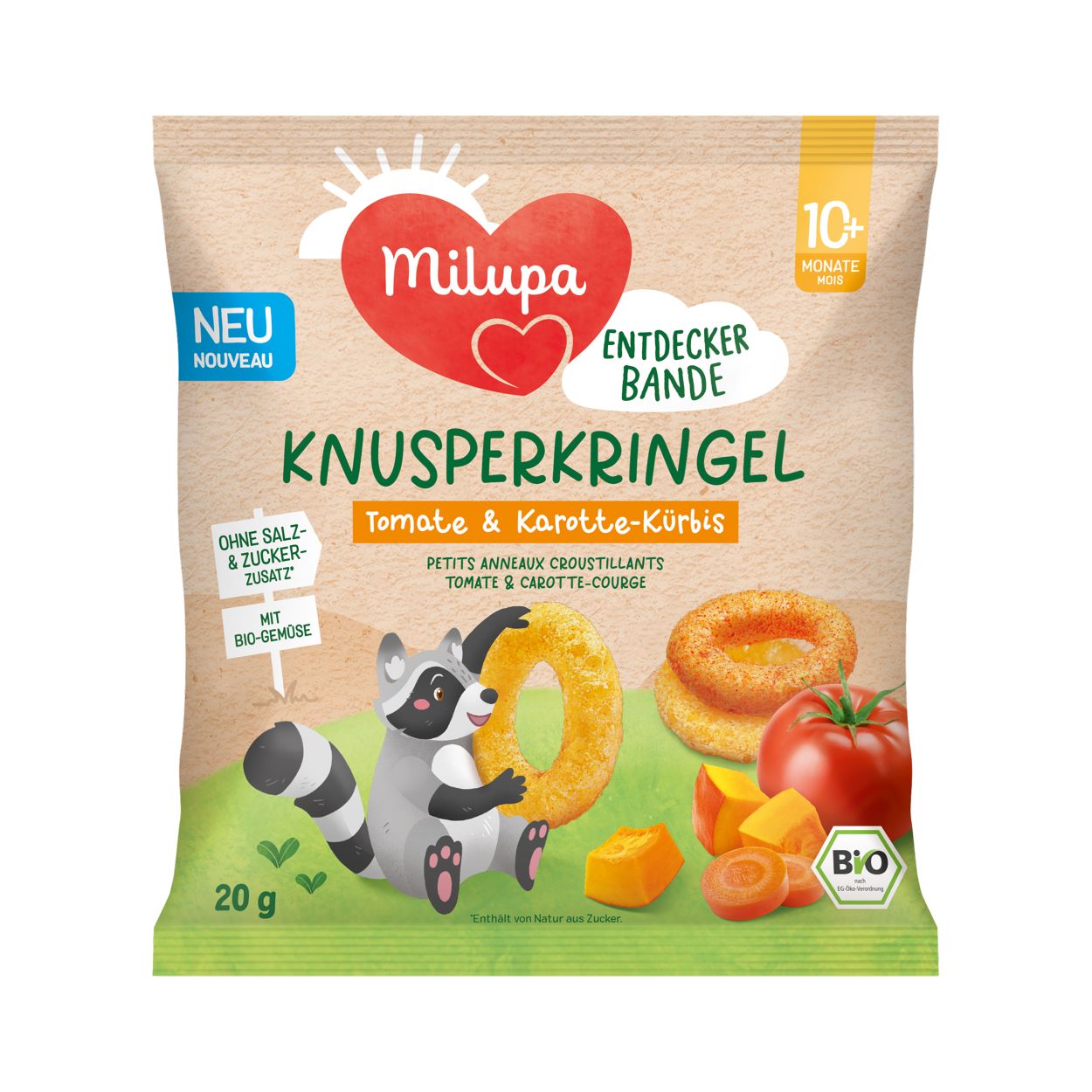 MILUPA bio petits anneaux croustillants