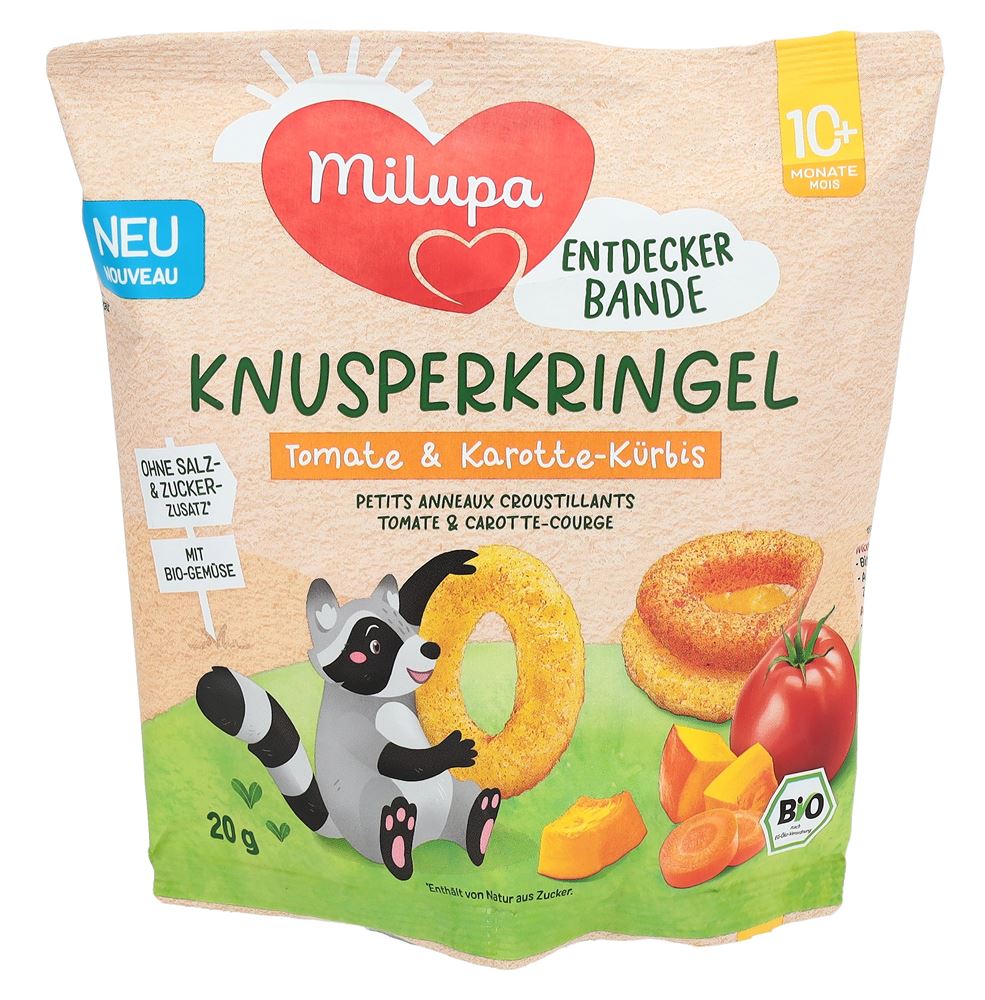 MILUPA bio petits anneaux croustillants