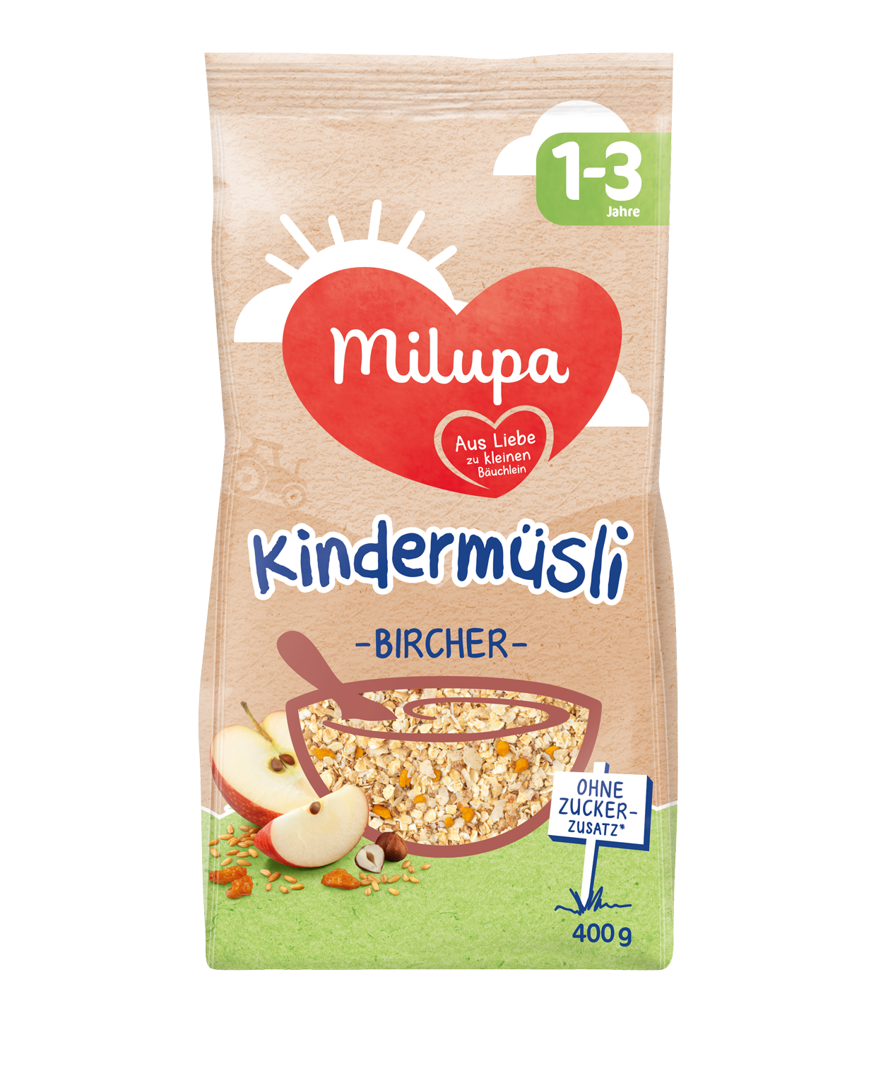 MILUPA bircher muesli pour enfants