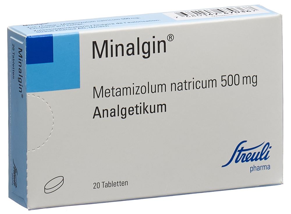 MINALGINE cpr 500 mg ovale blist 20 pce, image principale