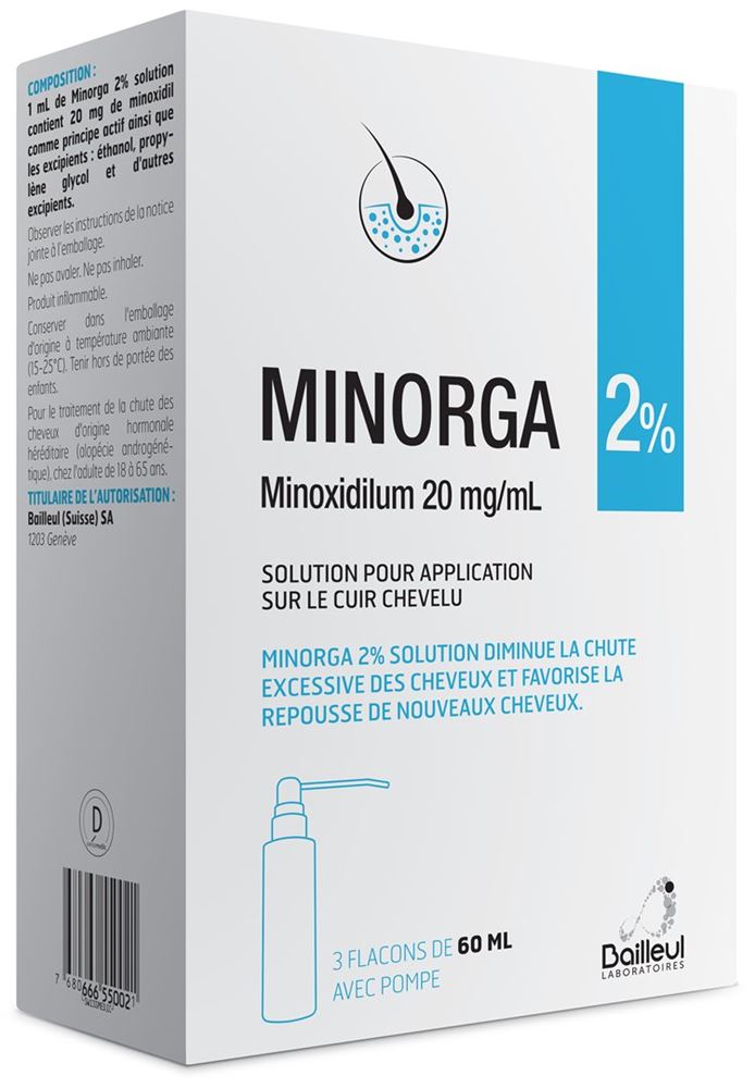 MINORGA Lös 2 % Fl 60 ml, Hauptbild