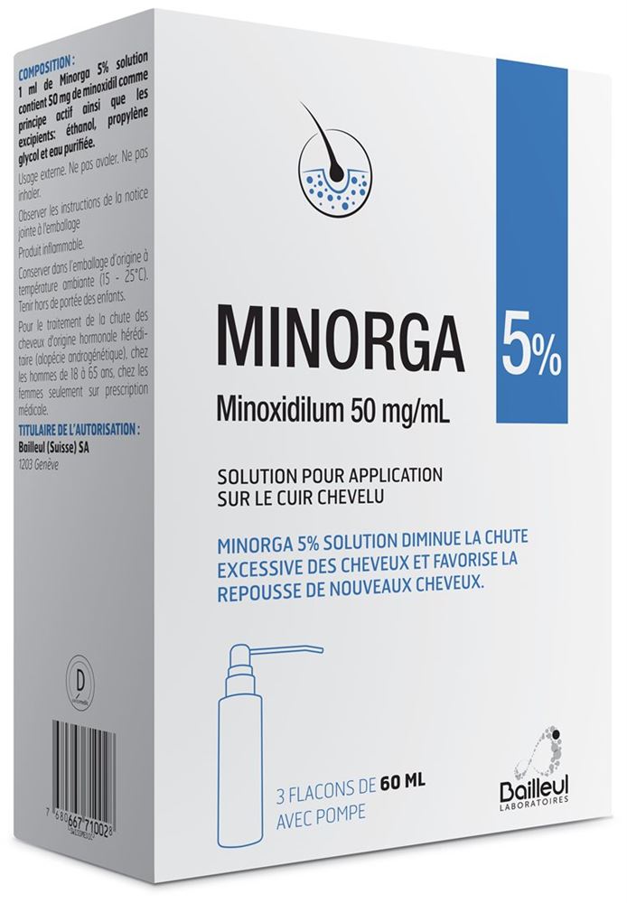 MINORGA Lös 5 % Fl 60 ml, Hauptbild