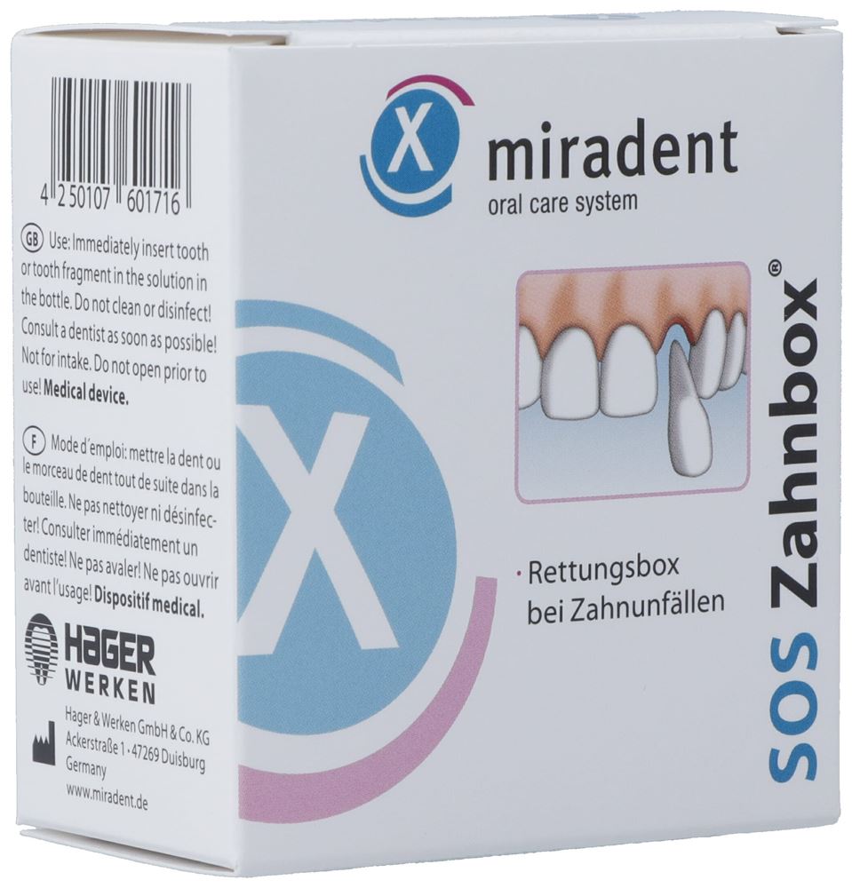 MIRADENT SOS Zahnrettungsbox, Hauptbild