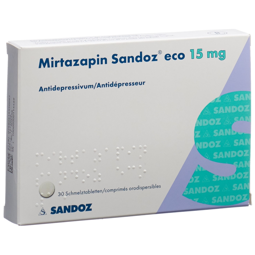 MIRTAZAPINE eco 15 mg, Hauptbild