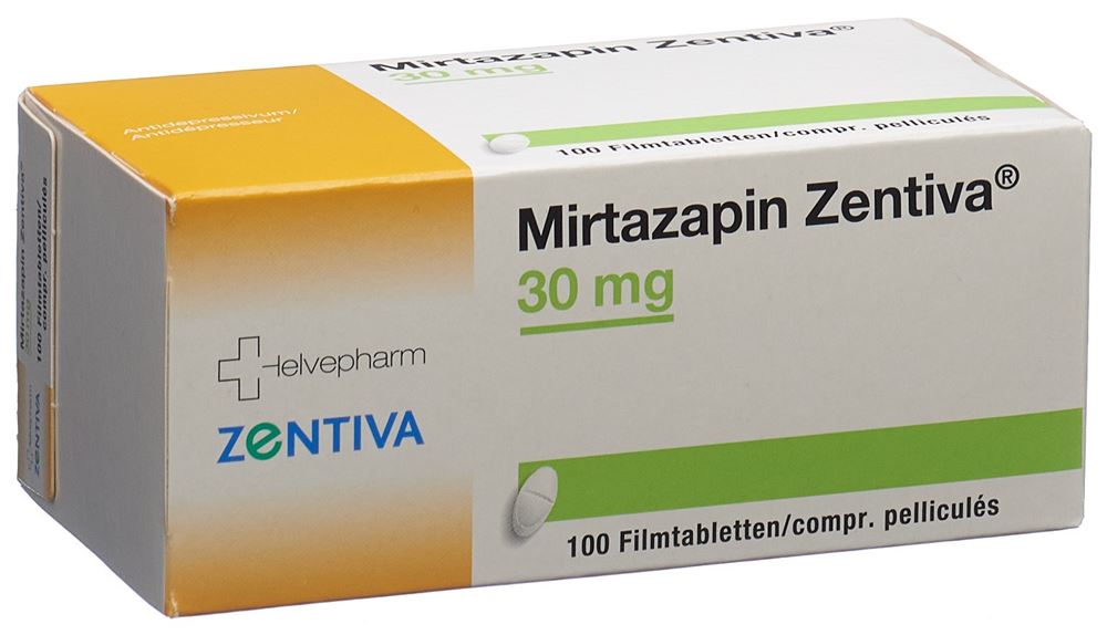 MIRTAZAPINE Zentiva 30 mg, image principale