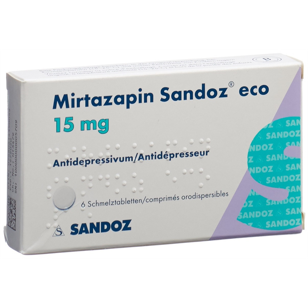 MIRTAZAPINE eco 15 mg, image principale
