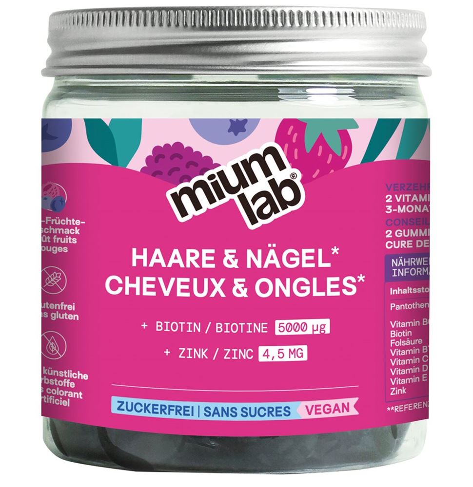 MIUMLAB Gummies Haare und Nägel
