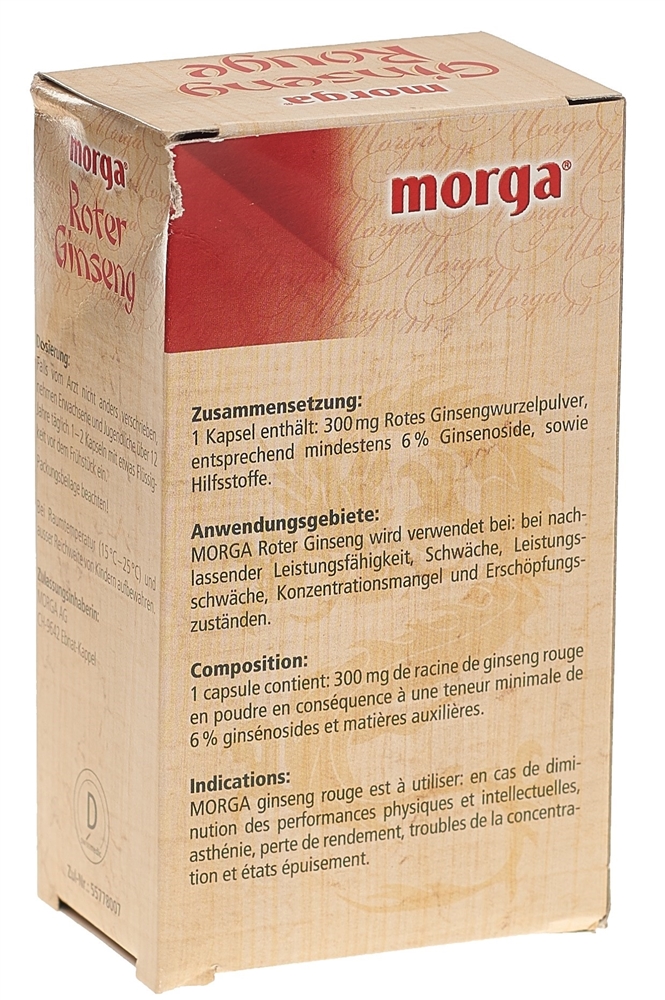 MORGA Ginseng rouge, image 2 sur 2