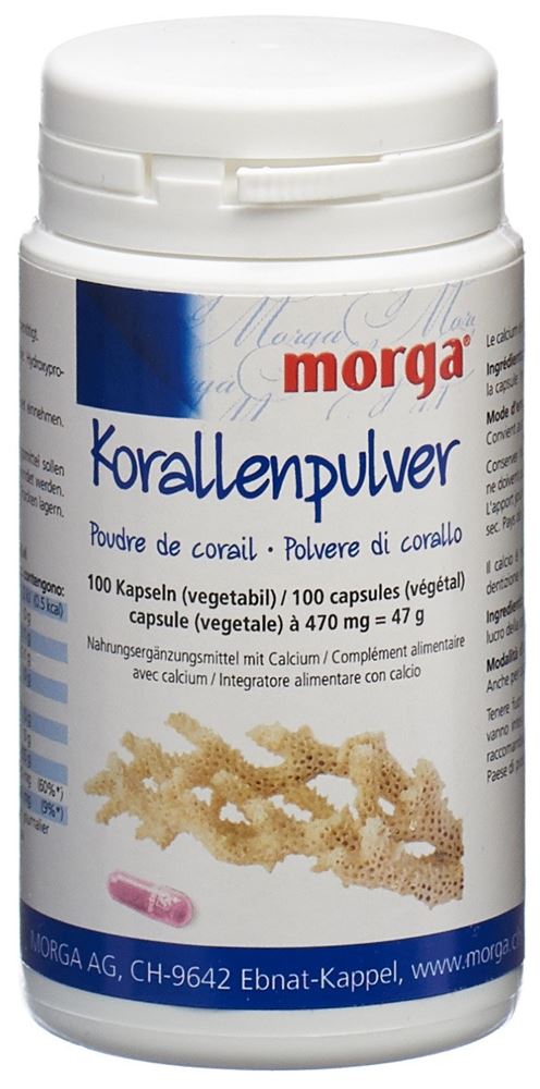MORGA poudre de corail capsules végétales