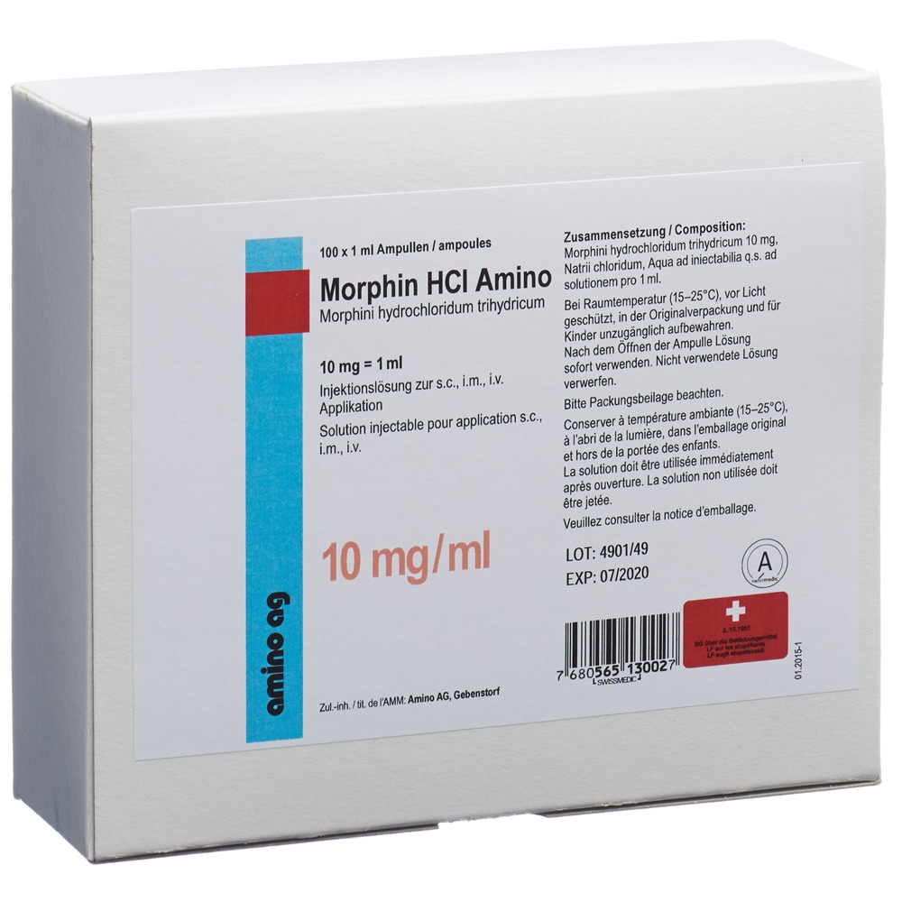 MORPHINE HCL Amino 10 mg/ml, image principale