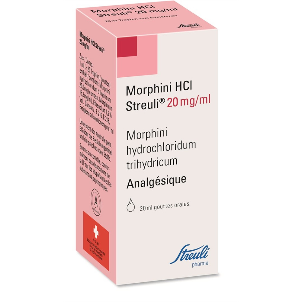 MORPHINE HCL Streuli 20 mg/ml, image 2 sur 2