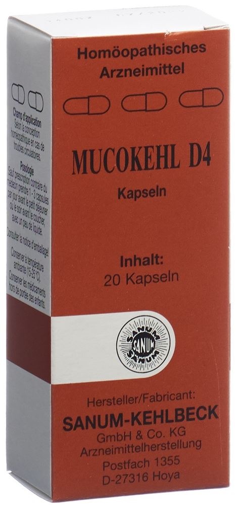 MUCOKEHL caps 4 D blist 20 pce, image principale