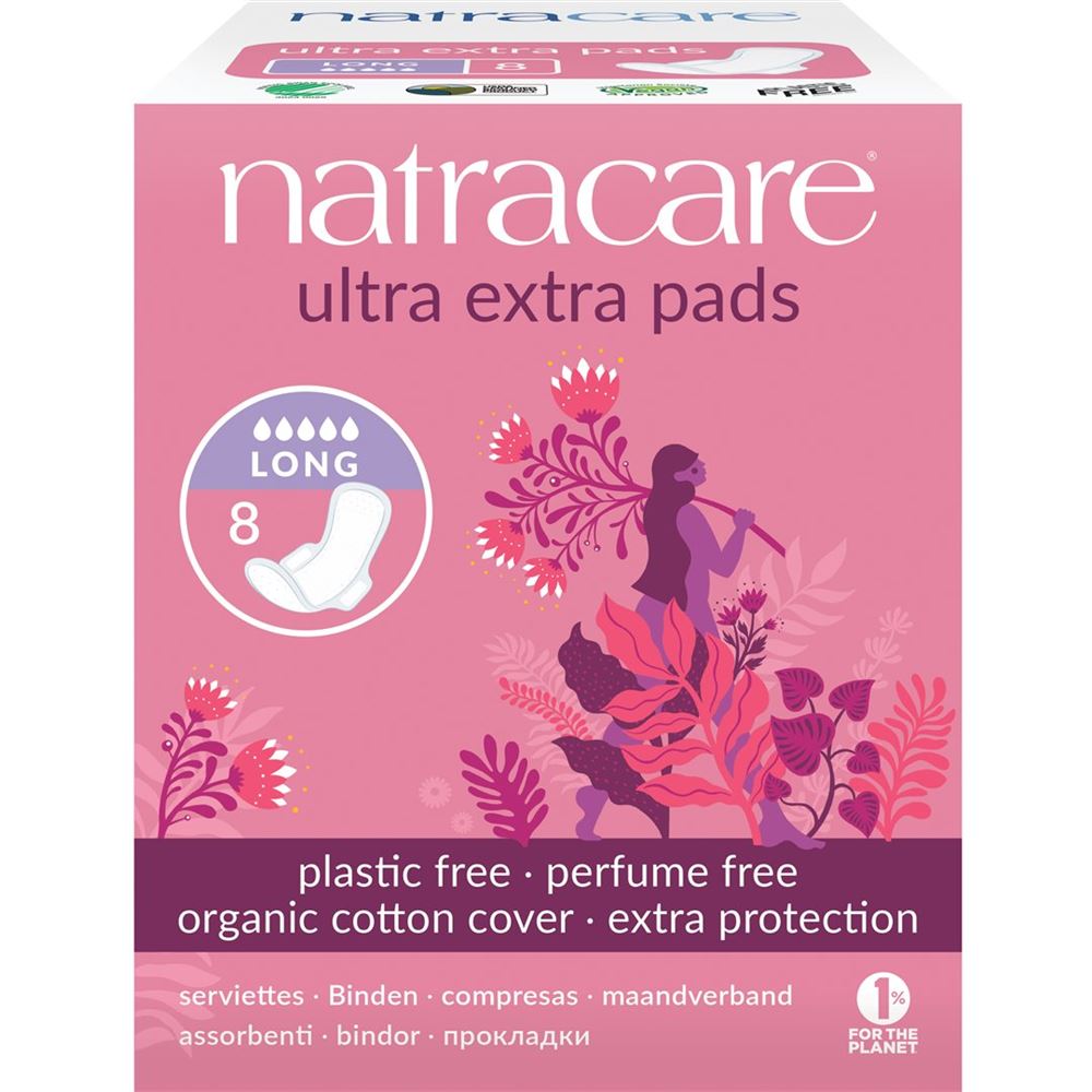 NATRACARE serviettes hygiéniques avec ailettes
