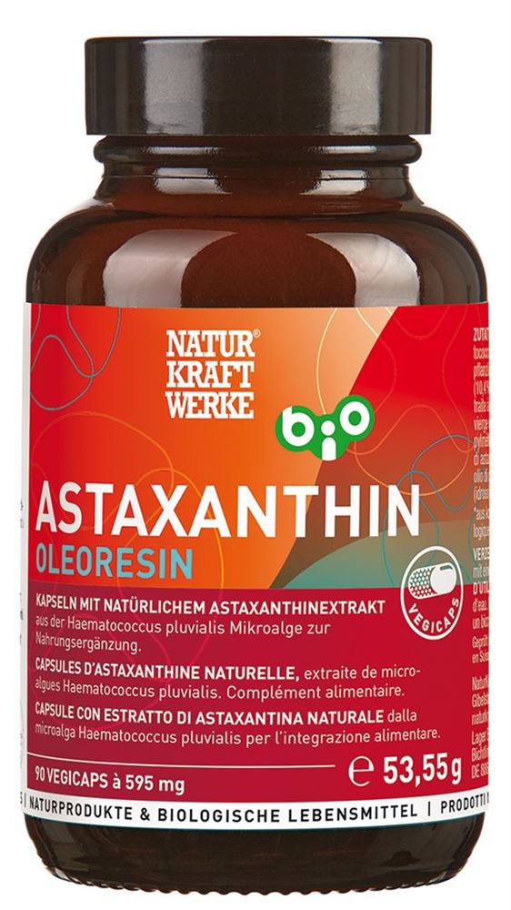 NATURKRAFTWERKE Astaxanthin oleoresin vegicaps à 595mg, image principale
