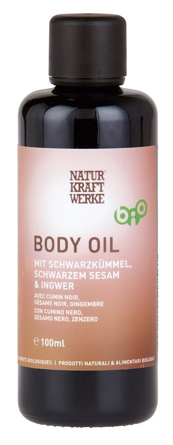 NATURKRAFTWERKE Body Oil Gingembre Cumin noir Sésame, image principale
