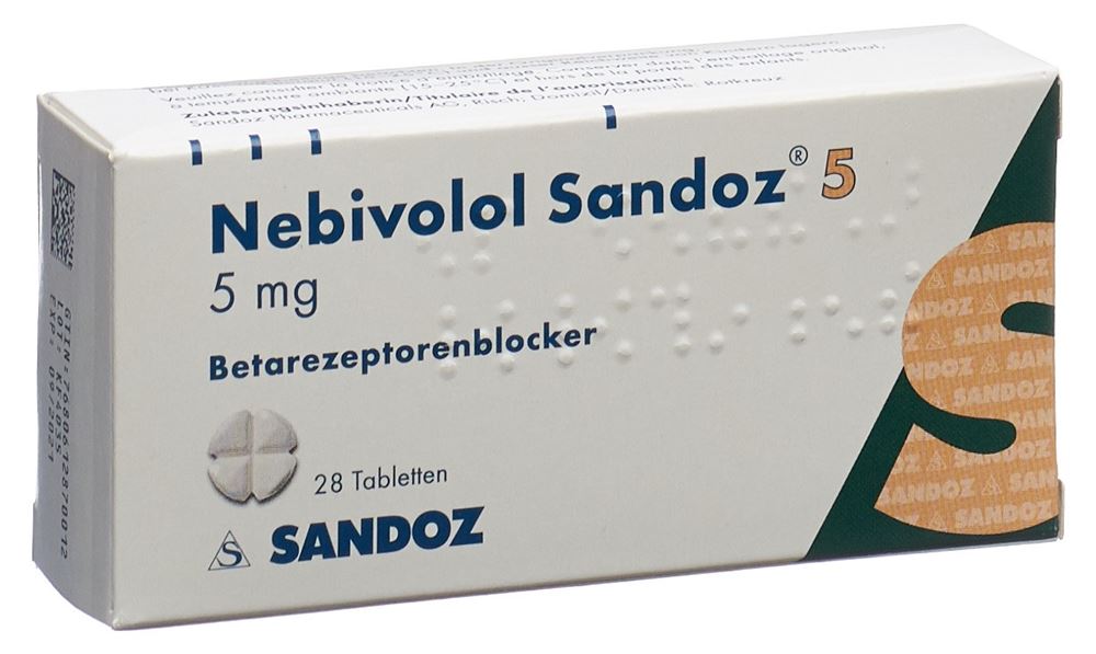 NEBIVOLOL Sandoz 5 mg, image principale