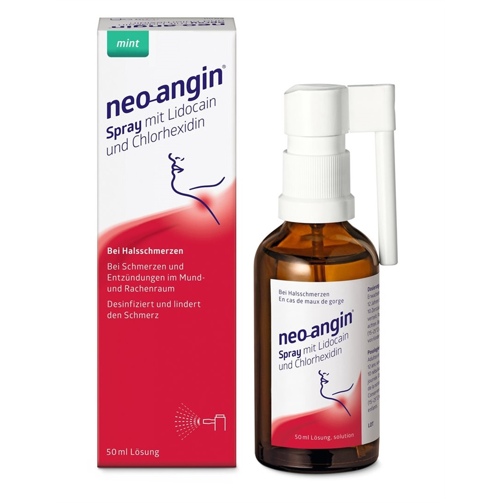 NEO-ANGIN spray avec lidocaïne et chlorhexidine 50 ml