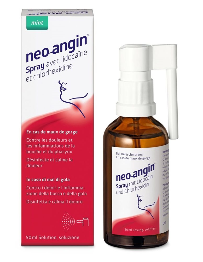 NEO-ANGIN Spray mit Lidocain und Chlorhexidin 50 ml, Bild 3 von 4