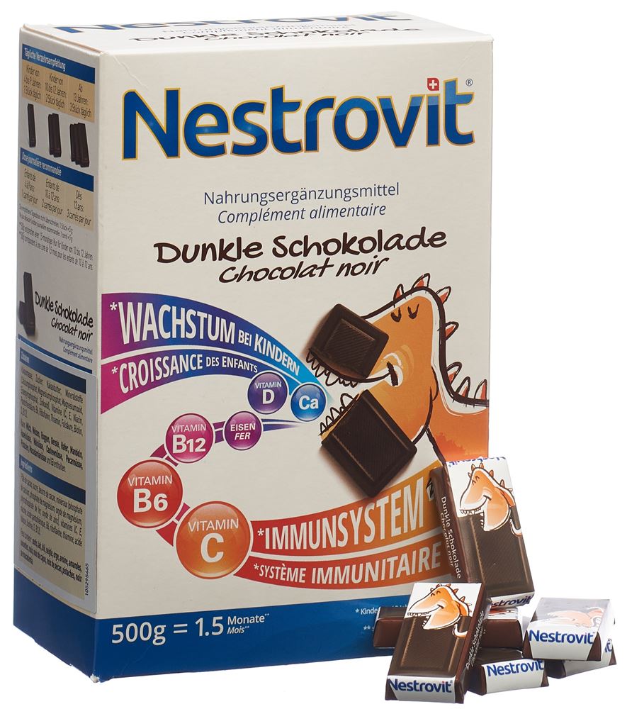 NESTROVIT chocolat noir 500 g, image 2 sur 3