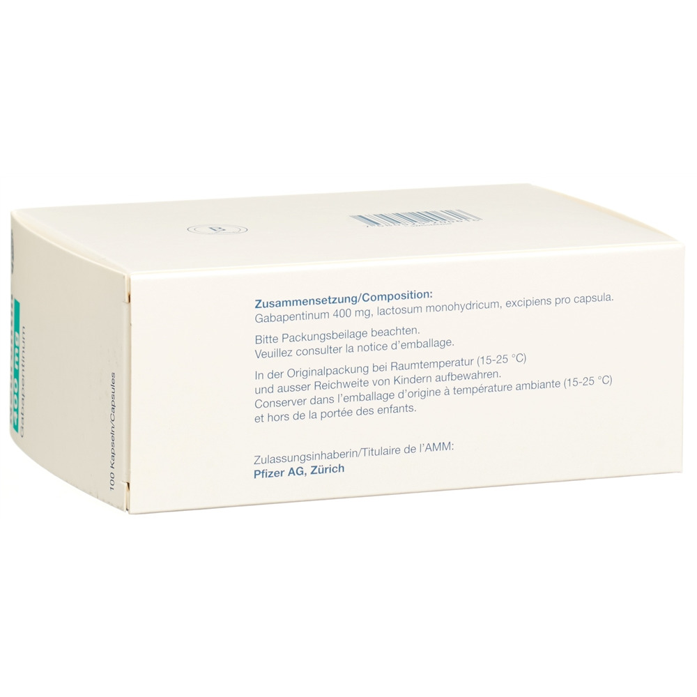 Neurontin Kaps 400 mg Blist 100 Stk, Bild 2 von 2