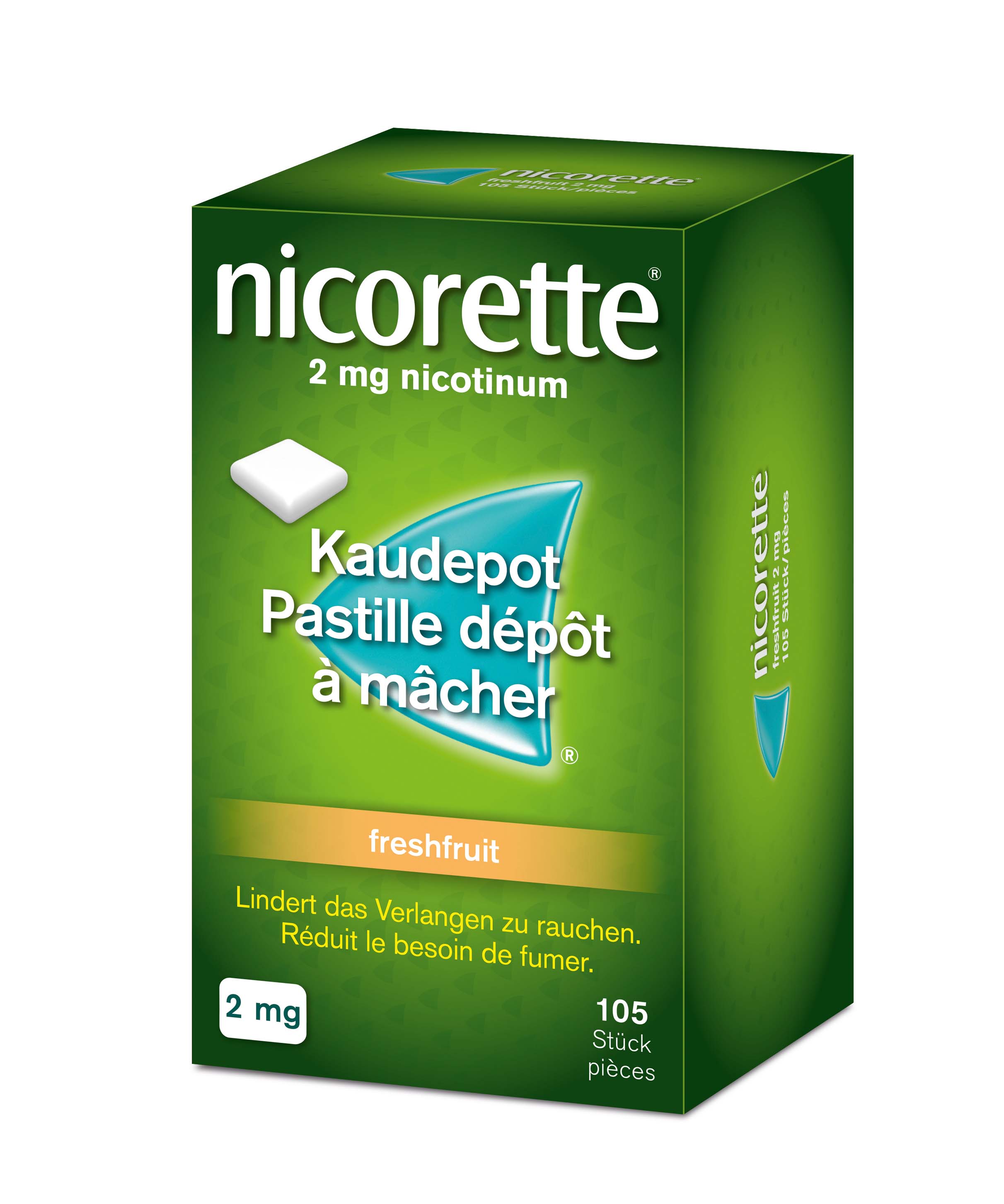 NICORETTE Freshfruit Kaudepots 2 mg