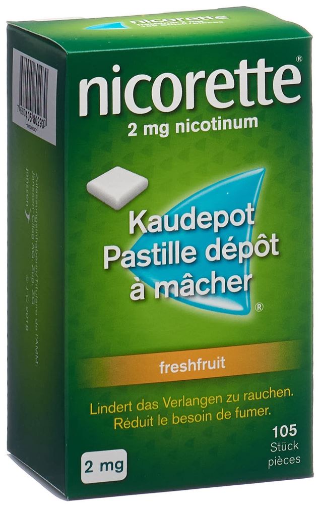 NICORETTE Freshfruit pastilles dépôt à mâcher 2 mg, image principale