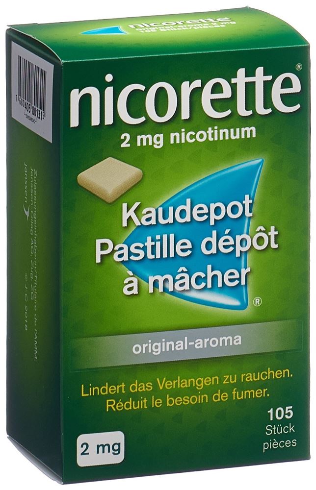 NICORETTE Original pastilles dépôt à mâcher 2 mg, image principale