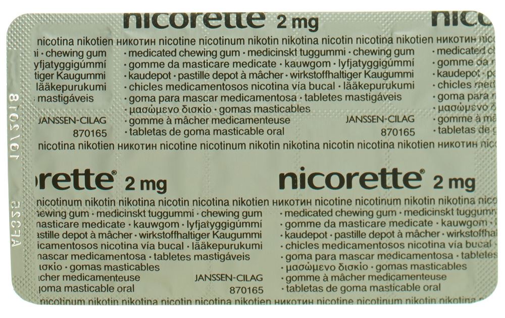 NICORETTE Original pastilles dépôt à mâcher 2 mg, image 2 sur 3