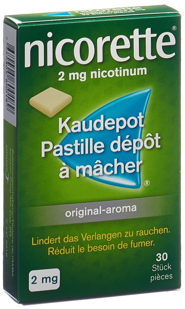 NICORETTE Original pastilles dépôt à mâcher 2 mg