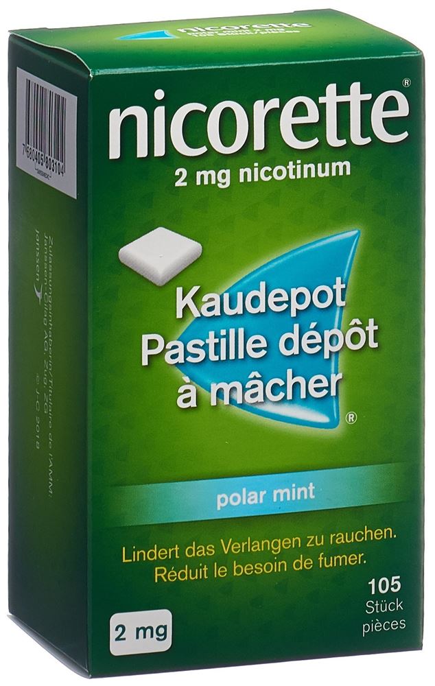 NICORETTE Polar Mint pastilles dépôt à mâcher 2 mg