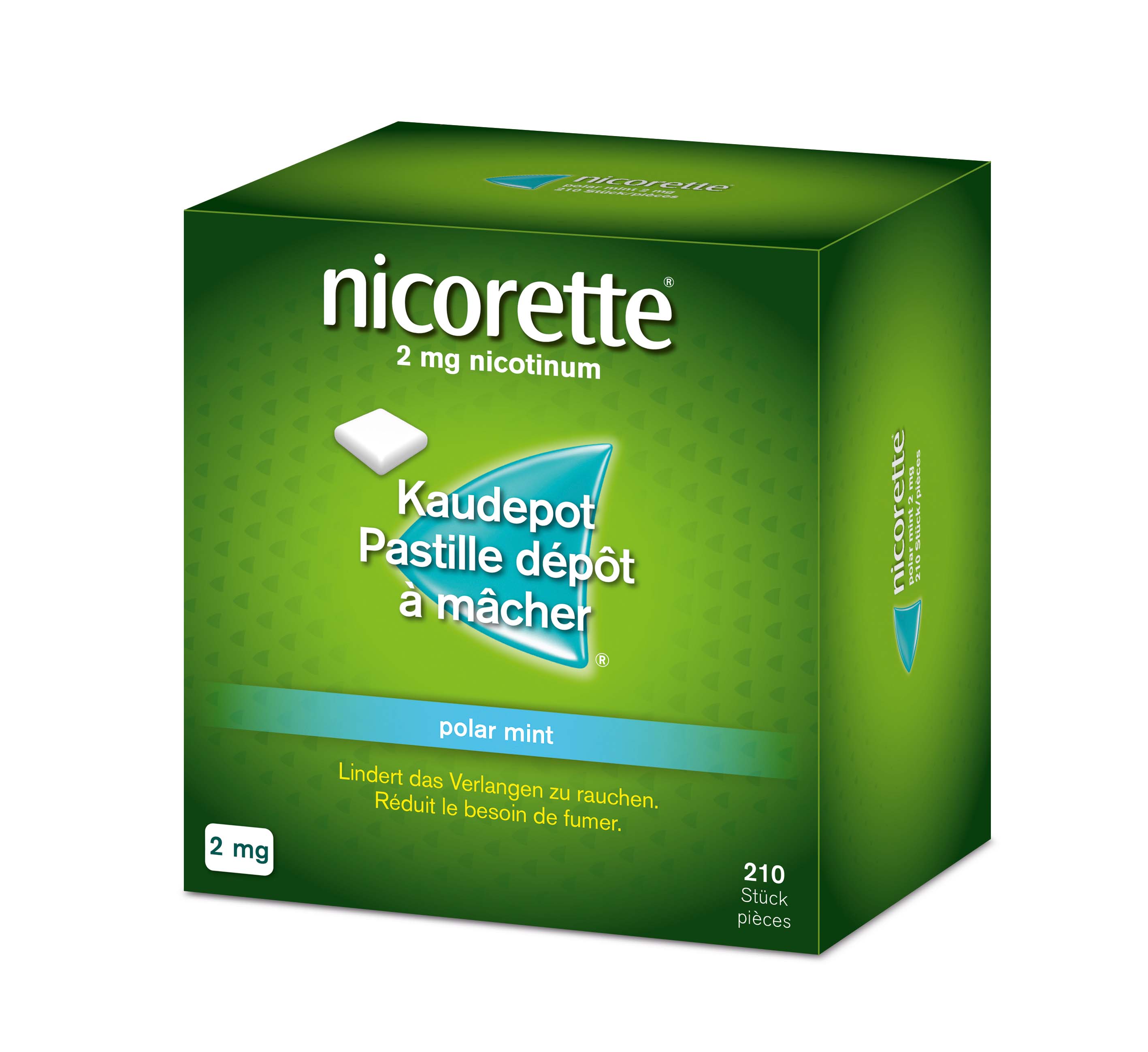 NICORETTE Polar Mint pastilles dépôt à mâcher 2 mg, image principale