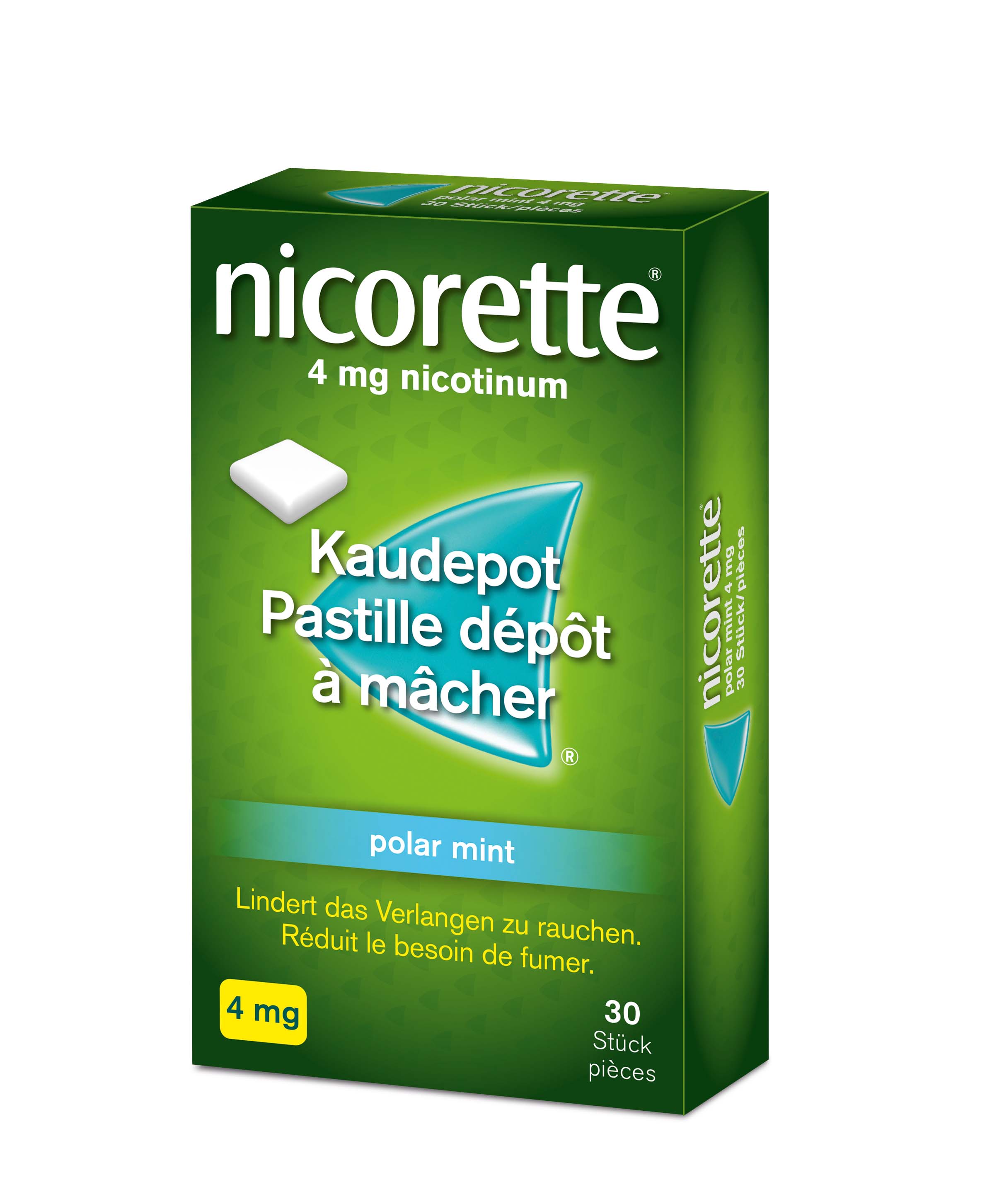 NICORETTE Polar Mint pastilles dépôt à mâcher 4 mg