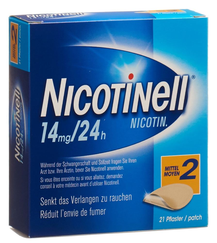 NICOTINELL 2 moyen 14 mg/24h