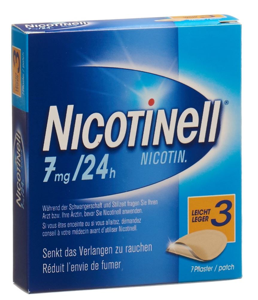 NICOTINELL 3 léger 7 mg/24h