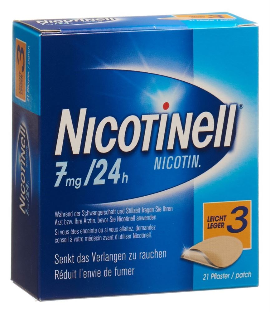 NICOTINELL 3 leicht 7 mg/24h, Hauptbild