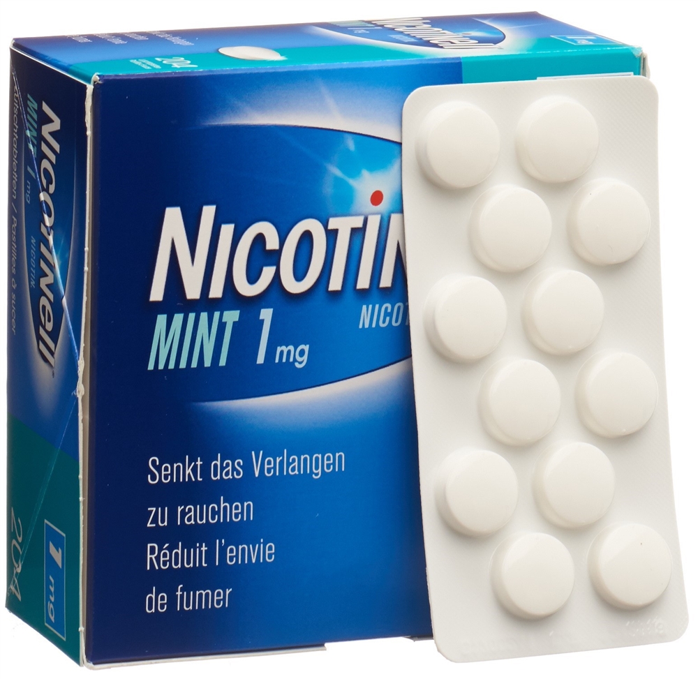 NICOTINELL cpr sucer 1 mg mint blist 204 pce, image 2 sur 4