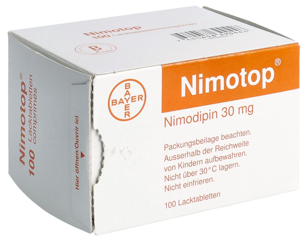 NIMOTOP Filmtabl 30 mg Blist 100 Stk, Hauptbild