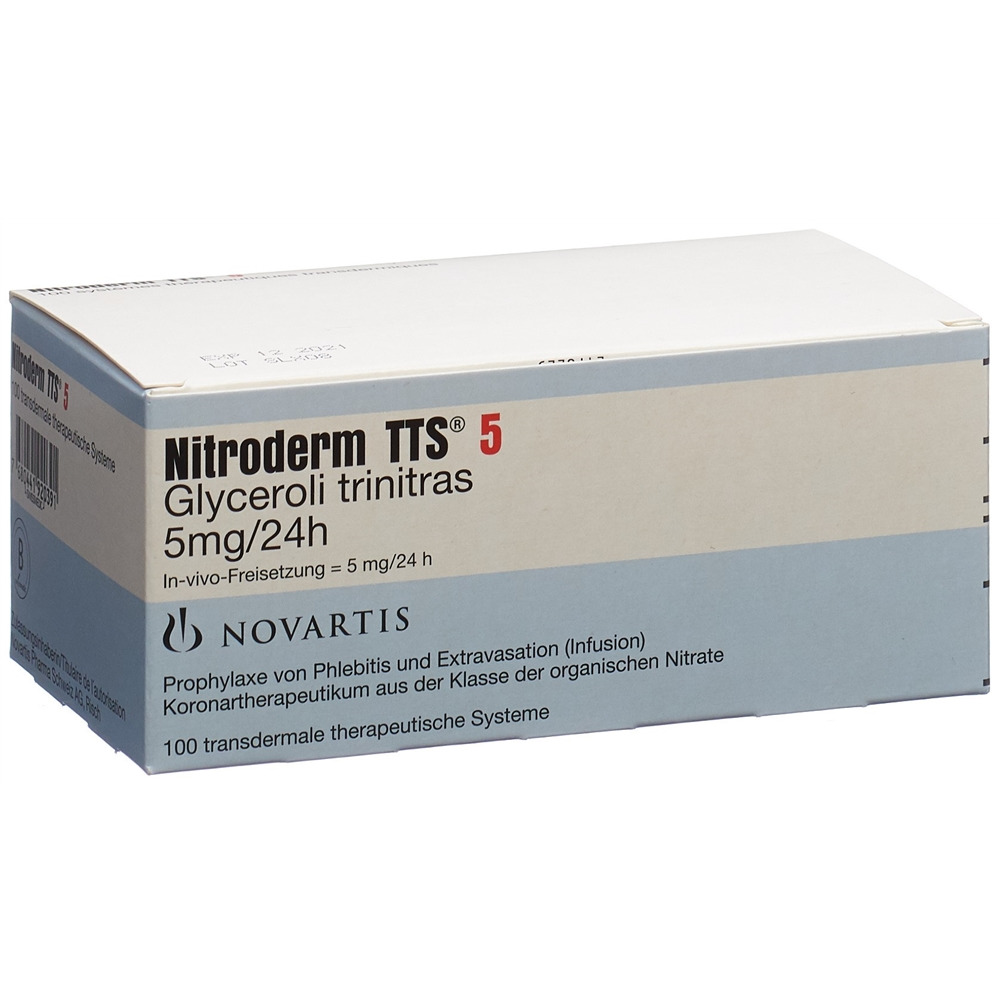 NITRODERM TTS 5 mg/24h sach 100 pce, image principale NITRODERM TTS 5 mg/24h sach 100 pce, image principale