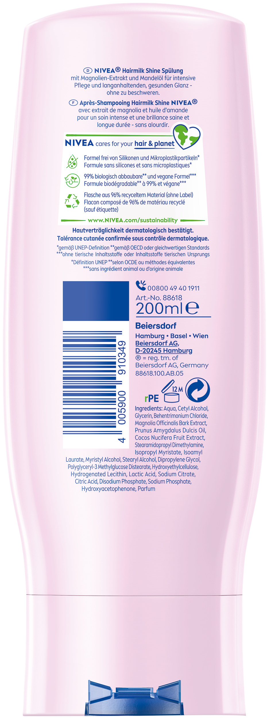 Nivea après-shampooing hairmilk, image 2 sur 3