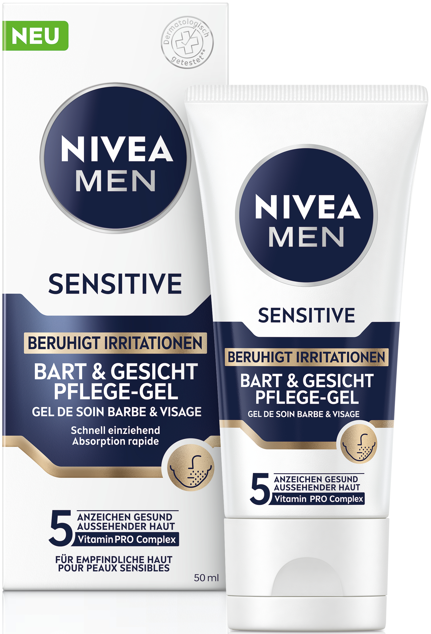 Nivea MEN gel de soin barbe & visage, image 2 sur 3