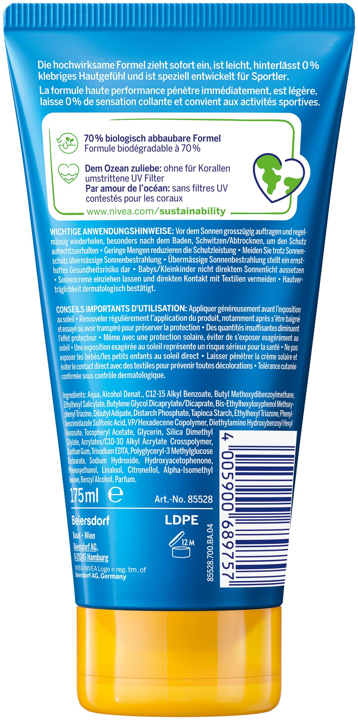 Nivea SUN UV dry protect sport, image 2 sur 3