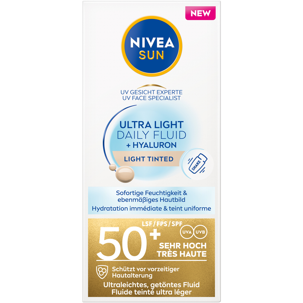 Nivea SUN UV Face Daily Fluid, Hauptbild