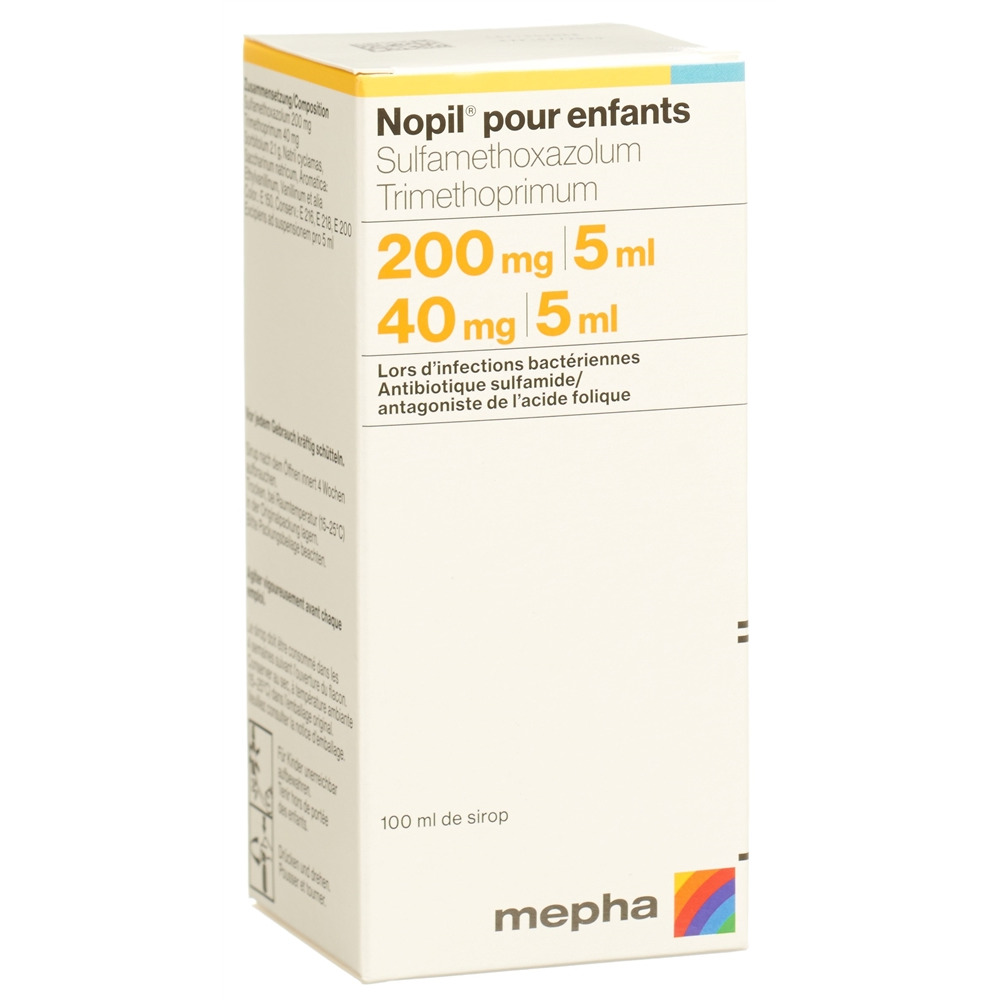 NOPIL sirop enf 200/40mg fl 100 ml, image 2 sur 2