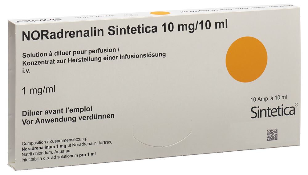 NORADRENALINE Sintetica 10 mg/10ml, image principale