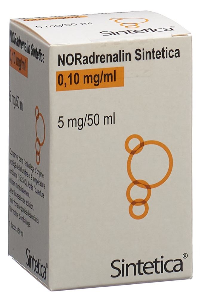 NORADRENALINE Sintetica 5 MG/50ML, Hauptbild
