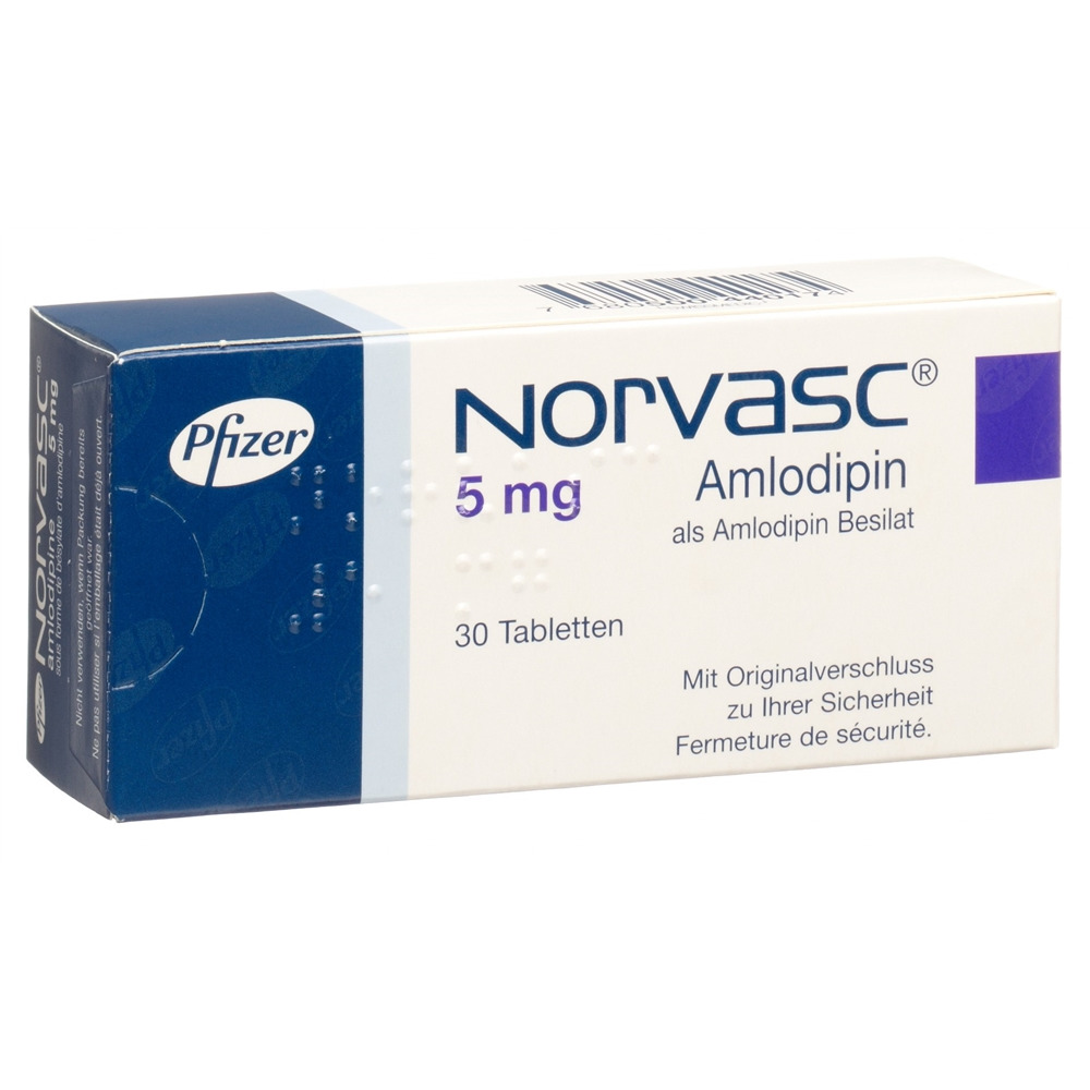 NORVASC cpr 5 mg blist 30 pce, image principale