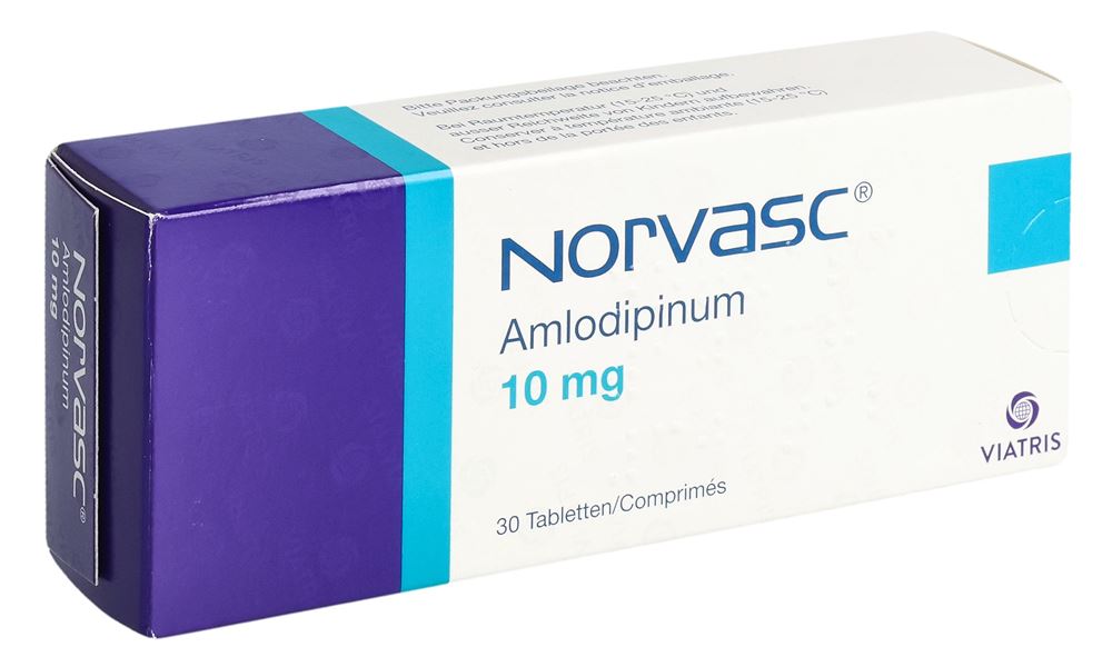 NORVASC Tabl 10 mg Blist 30 Stk, Hauptbild