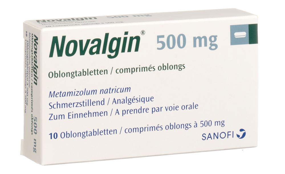 NOVALGIN Filmtabl 500 mg Blist 10 Stk, Hauptbild